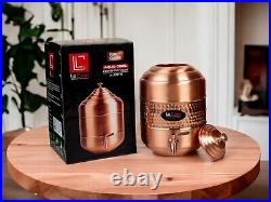 100% Pure Copper Water Dispenser Pot container Good for Heath Ayurveda 8 litre