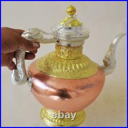 1 PC Pure Copper High Grade Teapot Milk Pot Water Kettle Handle Lid Handmade