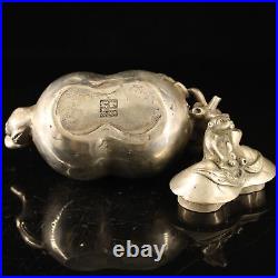 4.4 China manual antique Pure copper Pure handwork Inlay gem pot