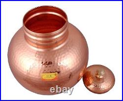 8 LTR Heavy Copper Water Matka/Pot/Jar/Water Dispenser with Pure Copper(8000ml)