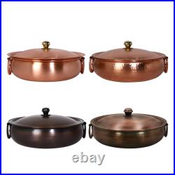 Copper Chafing Dish, Copper Pot, Ramen Pot, Homemade Cooking Pot with Lid, for