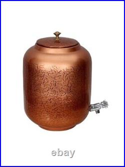 Copper Container 10 Ltr Copper Tank Copper Water Dispenser Pure Copper Matka wit