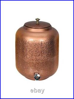 Copper Container 10 Ltr Copper Tank Copper Water Dispenser Pure Copper Matka wit