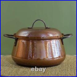 Copper Pot Beautiful Shape Noodles Pot Binaural Pot Cooking Pot with Lid