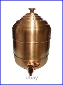 Dynore 8 LTR Copper Water Matka/Pot/Jar/Water Dispenser with Pure Copper(8000ml)