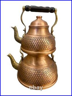 Handmade Copper Tea Kettle, Stovetop Teapot, Turkish Tea Pot, Herbal Teapot, Ottoman