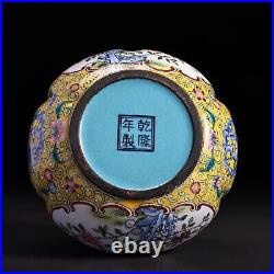 Handmade Pure Copper Colored Cloisonne Warm Pot in Chinese Folk Collection