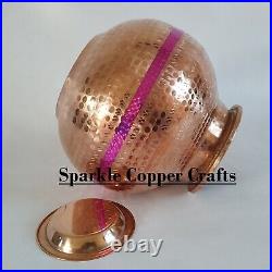 Heavy Gauge Pure Copper Water Dispenser Container pot copper Matka Drinkware
