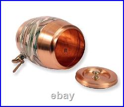 Indian Pure Copper Water Dispenser Container Pot Matka Copper 5 LTR