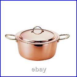 Made in Japan Pure Copper Pot 20cm Two-Handed 20cm Sauce Pot High Quality