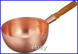 Marushin Copperware Bozu Pot Pure Copper 21cm No tin inside