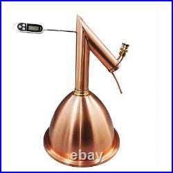 Pure Copper Alembic Pot Still Dome and Condensor Kit No Boiler