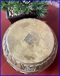 Pure Copper Antique Money Pot Ornament Chinese Traditional Style