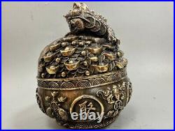 Pure Copper Antique Treasure Pot Gold Cicada