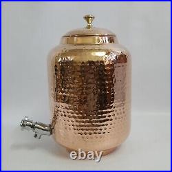 Pure Copper Dispenser, Copper Water Pot, Kitchen Drinking Water Storage Tank 8 L