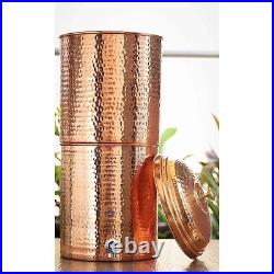 Pure Copper Hammered Design Filter Water Dispenser Pot Capacity 15Ltr