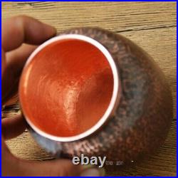 Pure Copper Handmade Tea Container Pot with Lid Upscale Gift