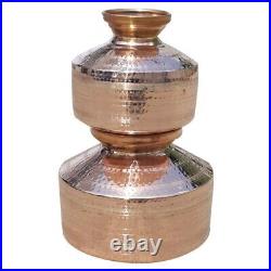 Pure Copper Handmade Water Pot 2 pcs Set 5 LTR and 12 LTR Size. (Tamba beda Jodi)