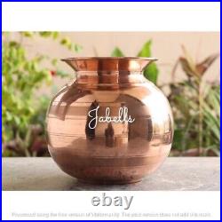 Pure Copper Luxury Design Matka Water Pot Container 7000 ML Capacity Water