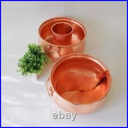 Pure Copper Mandarin Duck Pot Hot Pot Thick Handmade Double Handle Two In One