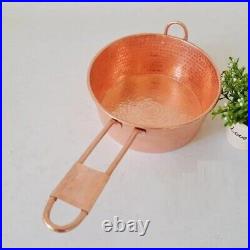 Pure Copper Pot Milk Water Scoop Thick Jam Casserole Handle Authentic