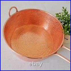 Pure Copper Pot Milk Water Scoop Thick Jam Casserole Handle Authentic