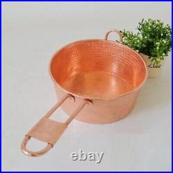 Pure Copper Pot Milk Water Scoop Thick Jam Casserole Handle Authentic