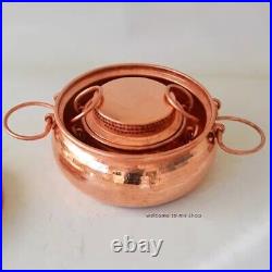 Pure Copper Pot Stew Pot Lid Thick Handmade Casserole Soup Fish Pot Gas Cook