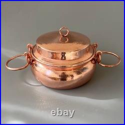 Pure Copper Pot Stew Pot Lid Thick Handmade Casserole Soup Fish Pot Gas Cook
