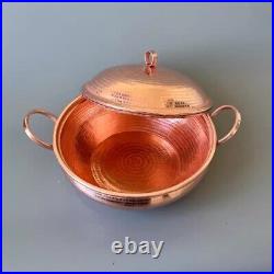 Pure Copper Pot Stew Pot Lid Thick Handmade Casserole Soup Pot Gas/Induction
