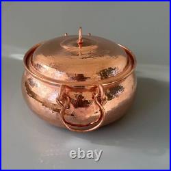 Pure Copper Soup Pot With Lid Stewed Rice Thick Induction Cooker Double Handle