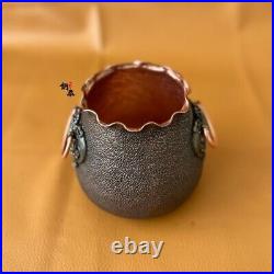 Pure Copper Tea Bowl Handle Kung Fu Pot Handmade One Full Piece High Grade