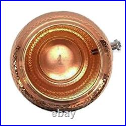 Pure Copper Water Dispenser Matka Hammered Pitchers Water Storage Container Pot