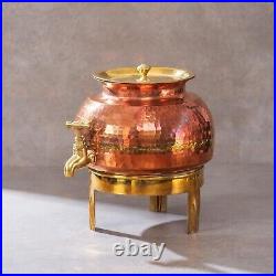 Pure Copper Water Dispenser(Matka)Pot with Tap for Ayurvedic Health Benefits(3L)