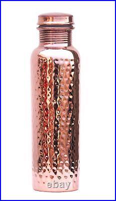 Pure copper drinkware water dispenser Pot water container tank 2 glass 1 bottle