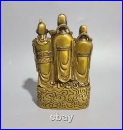 Pure copper five God of wealth like text God of wealth treasure pot decoration