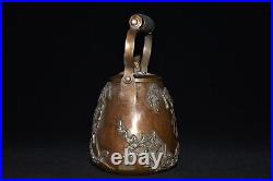 Pure copper imitation purple copper wooden handle wine pot ornament