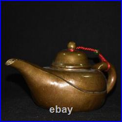 Pure copper imitation red copper purple copper Aladdin divine lamp wine pot