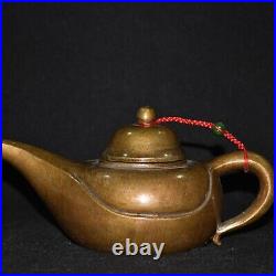 Pure copper imitation red copper purple copper Aladdin divine lamp wine pot