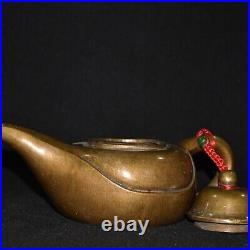 Pure copper imitation red copper purple copper Aladdin divine lamp wine pot