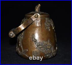 Pure copper wine pot with handle