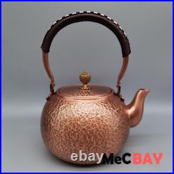 Table Decoration Pure Hand Made Red Copper Belt Filter Mesh Teapot and Wine Pot