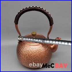 Table Decoration Pure Hand Made Red Copper Belt Filter Mesh Teapot and Wine Pot