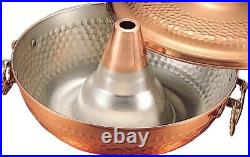 TakeGoshi Pot Pure Copper 10.2 inch 2.4L Fast Heat High Quality Made in Japan